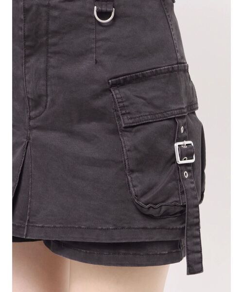 MURUA(ムルーア)の「ウォッシュカーゴスカートパンツ(その他パンツ・レディース・ブラック/グレー/ベージュ・2/1)」の11枚目の写真