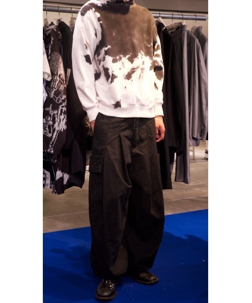 SHINYAKOZUKA（シンヤコヅカ）の「LEAKED HOODIE (SMALL TRADES STORE EXCLUSIVE)（パーカー・メンズ・グレー×ホワイト/ブラック系その他/ブルー系その他・MEDIUM）」の10枚目の写真