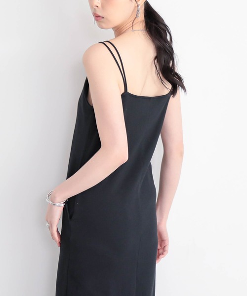 for/c（フォーシー）の「カップ付きキャミワンピース【サスティナブル】（ワンピース・レディース・ブラック/チャコール・M/L）」の14枚目の写真