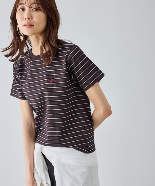 BEVERLY HILLS POLO CLUB(ビバリーヒルズポロクラブ)の「【BEVERLYHILLS POLO CLUB・一部店舗限定】アイコン刺繍コンパクトTシャツ(Tシャツ/カットソー・レディース・チャコールグレー/キナリ/ネイビー/オフホワイト・FREE)」の9枚目の写真