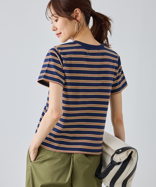 BEVERLY HILLS POLO CLUB(ビバリーヒルズポロクラブ)の「【BEVERLYHILLS POLO CLUB・一部店舗限定】アイコン刺繍コンパクトTシャツ(Tシャツ/カットソー・レディース・チャコールグレー/キナリ/ネイビー/オフホワイト・FREE)」の16枚目の写真