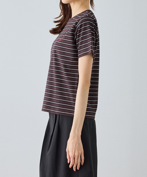 BEVERLY HILLS POLO CLUB(ビバリーヒルズポロクラブ)の「【BEVERLYHILLS POLO CLUB・一部店舗限定】アイコン刺繍コンパクトTシャツ(Tシャツ/カットソー・レディース・チャコールグレー/キナリ/ネイビー/オフホワイト・FREE)」の18枚目の写真