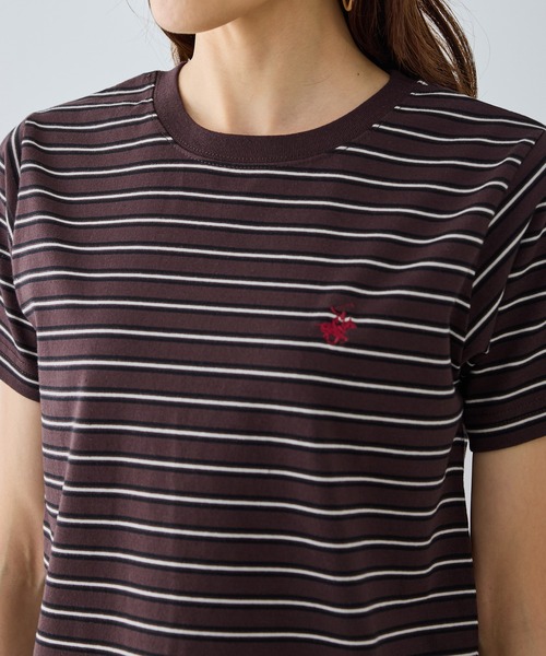 BEVERLY HILLS POLO CLUB(ビバリーヒルズポロクラブ)の「【BEVERLYHILLS POLO CLUB・一部店舗限定】アイコン刺繍コンパクトTシャツ(Tシャツ/カットソー・レディース・チャコールグレー/キナリ/ネイビー/オフホワイト・FREE)」の20枚目の写真