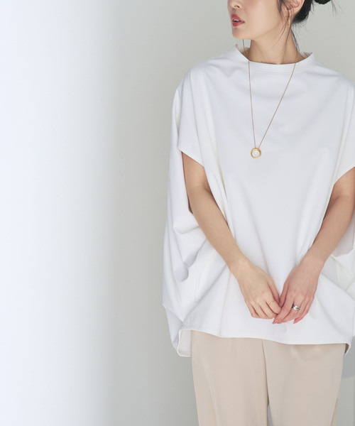 COGTHEBIGSMOKE(コグザビッグスモーク)の「《接触冷感・追加》COG THE BIGSMOKE/コグザビッグスモーク NORMA TOP(Tシャツ/カットソー・レディース・ホワイト/ブラック・FREE)」の15枚目の写真