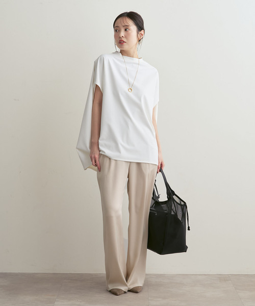 COGTHEBIGSMOKE(コグザビッグスモーク)の「《接触冷感・追加》COG THE BIGSMOKE/コグザビッグスモーク NORMA TOP(Tシャツ/カットソー・レディース・ホワイト/ブラック・FREE)」の17枚目の写真