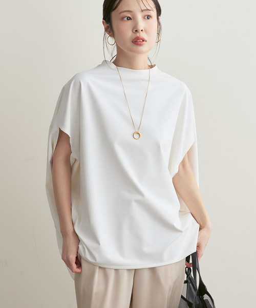 COGTHEBIGSMOKE(コグザビッグスモーク)の「《接触冷感・追加》COG THE BIGSMOKE/コグザビッグスモーク NORMA TOP(Tシャツ/カットソー・レディース・ホワイト/ブラック・FREE)」の19枚目の写真
