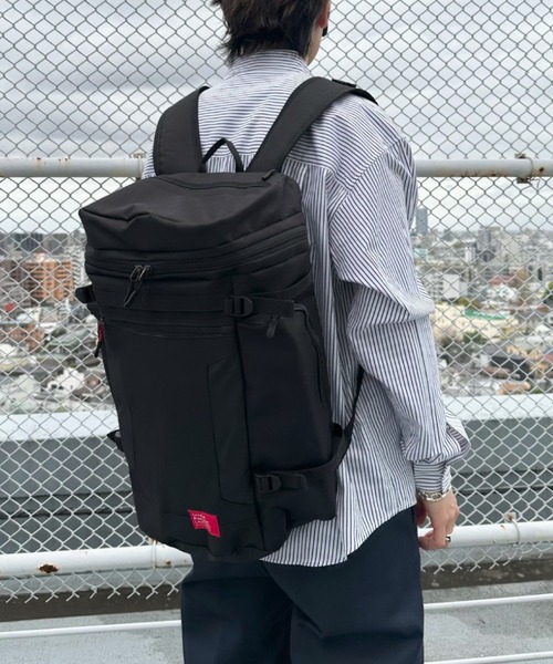 MAFA PACIFIC LIMITED（マファパシフィックリミテッド）の「[背面直結ファスナー/左サイド簡易保冷保温]ボックス型バックパック/リュック（バックパック/リュック・メンズ・ブラック/ブラック系その他/グレー・FREE）」の14枚目の写真