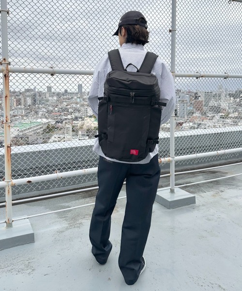 MAFA PACIFIC LIMITED（マファパシフィックリミテッド）の「[背面直結ファスナー/左サイド簡易保冷保温]ボックス型バックパック/リュック（バックパック/リュック・メンズ・ブラック/ブラック系その他/グレー・FREE）」の15枚目の写真