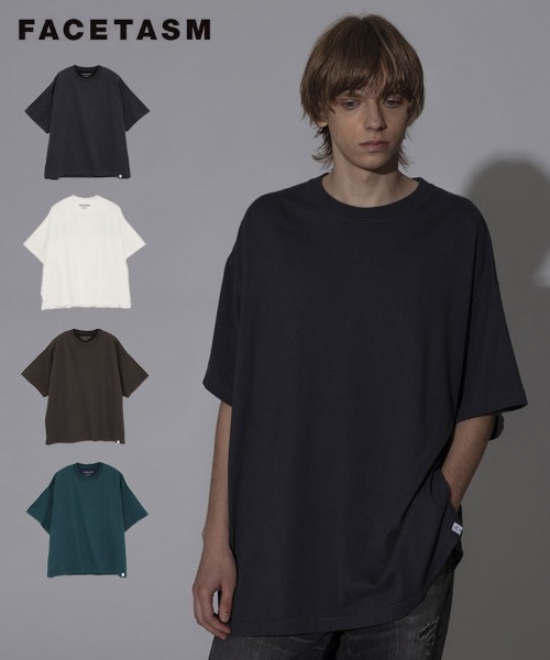 STYLISE（スタイライズ）の「【FACETASM】RIB BIG TEE / 4カラー [MYK-TEE-04]（Tシャツ/カットソー・メンズ・ブラウン/グレー/ホワイト/ブルー・L）」の5枚目の写真