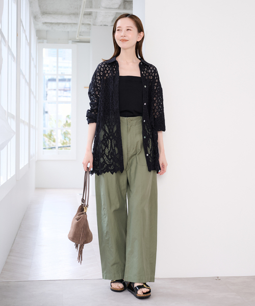 U by SPICK&SPAN(ユーバイスピックアンドスパン)の「カップ付きキャミソール(キャミソール・レディース・ホワイト/ブラック・FREE)」の3枚目の写真