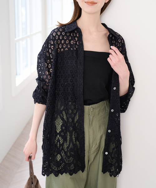 U by SPICK&SPAN(ユーバイスピックアンドスパン)の「カップ付きキャミソール(キャミソール・レディース・ホワイト/ブラック・FREE)」の6枚目の写真