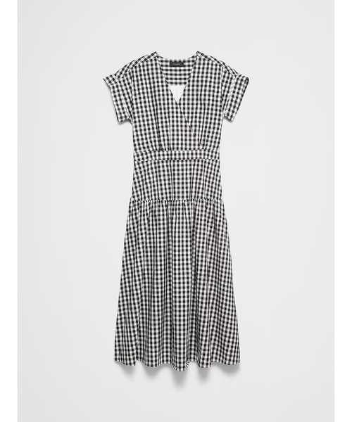 BANANA REPUBLIC FACTORY STORE(バナナリパブリック ファクトリーストア)の「BANANA REPUBLIC FACTORY STORE ポプリン ミディワンピース(ワンピース・レディース・ブラック・0/2/4/6/8)」の4枚目の写真