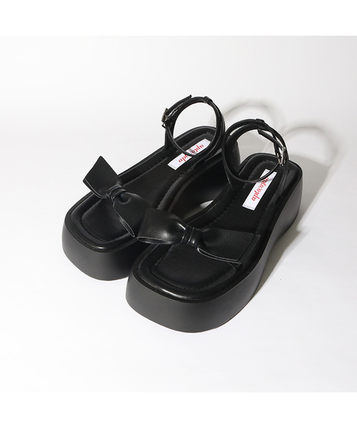 APTO(アプト)の「ラブプラットフォームサンダル AGSS016(サンダル・レディース・シルバー/ブラック・23.5cm/24cm/25cm/23cm/24.5cm)」の1枚目の写真