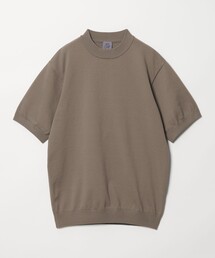 Drawer コットン100% ベージュ半袖ニット　アローズ UNITED ARROWS｜ユナイテッドアローズのニット/セーター（ベージュ系