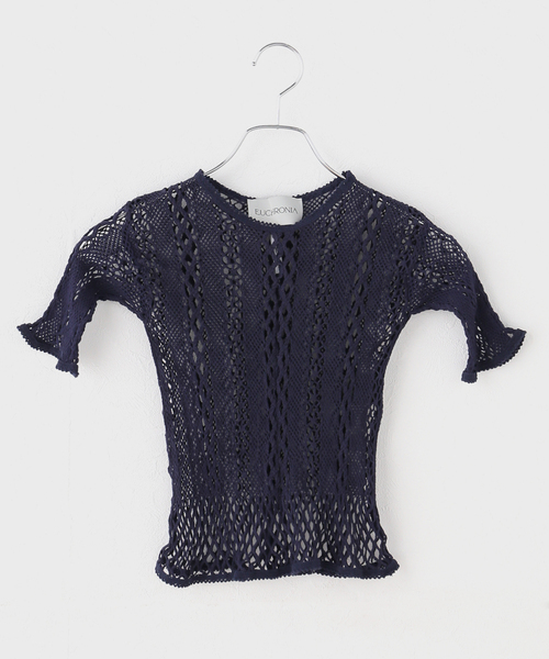 ★早い者勝ち★新品★EUCHRONIA ストレッチレース 半袖Tシャツ EUCHRONIA ユークロニア ストレッチ レース short sleeve tee 261802