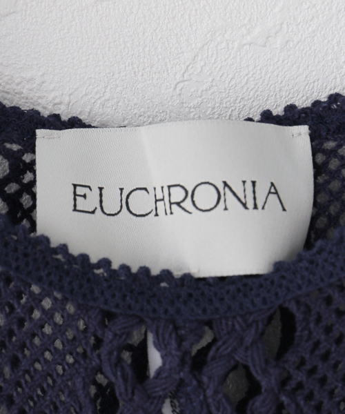 IENA LA BOUCLE(イエナラブークル)の「EUCHRONIA ユークロニア ストレッチ レース short sleeve tee 261802(Tシャツ/カットソー・レディース・ネイビー・FREE)」の5枚目の写真