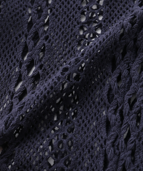 IENA LA BOUCLE(イエナラブークル)の「EUCHRONIA ユークロニア ストレッチ レース short sleeve tee 261802(Tシャツ/カットソー・レディース・ネイビー・FREE)」の7枚目の写真