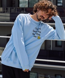 STUD MUFFIN（スタッドマフィン）の「msw1877- オーセンティックパイル ラベルプリント ボーンパッチワーク スエットシャツ(624-02907)（スウェット）」