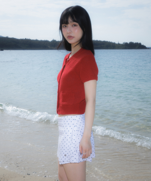ROSEFRANTZ（ロゼフランツ）の「Pocket short sleeve knit cardigan [Red]（カーディガン/ボレロ・レディース・レッド・OS）」の11枚目の写真