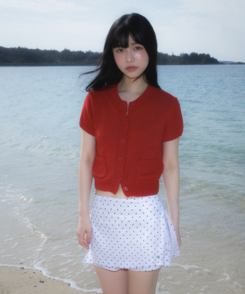 ROSEFRANTZ（ロゼフランツ）の「Pocket short sleeve knit cardigan [Red]（カーディガン/ボレロ・レディース・レッド・OS）」の12枚目の写真