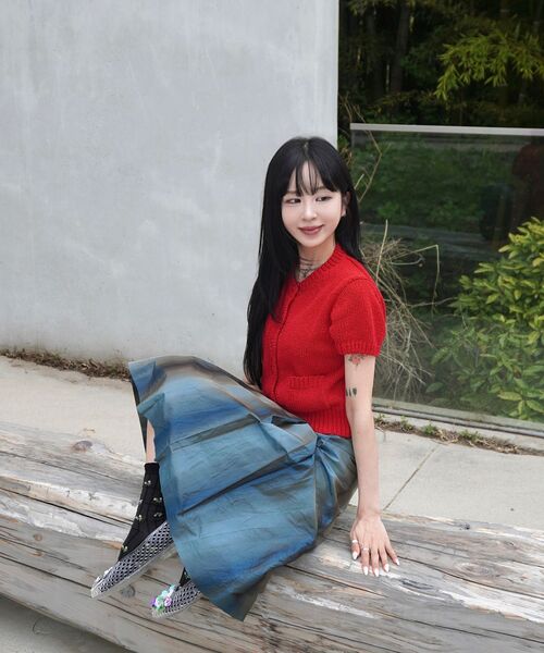 ROSEFRANTZ（ロゼフランツ）の「Pocket short sleeve knit cardigan [Red]（カーディガン/ボレロ・レディース・レッド・OS）」の13枚目の写真