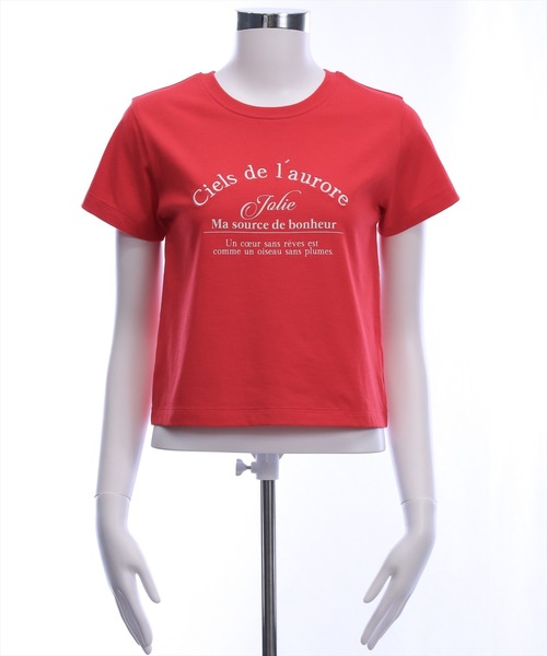 clear（クリア）の「ロゴ刺繍入りプリントTシャツ［骨格ウェーブ/華奢見え/カジュアル］（Tシャツ/カットソー・レディース・ブラック系その他2/ピンク/レッド/ホワイト系その他/グレー/ホワイト系その他2/ブラック系その他・F）」の13枚目の写真