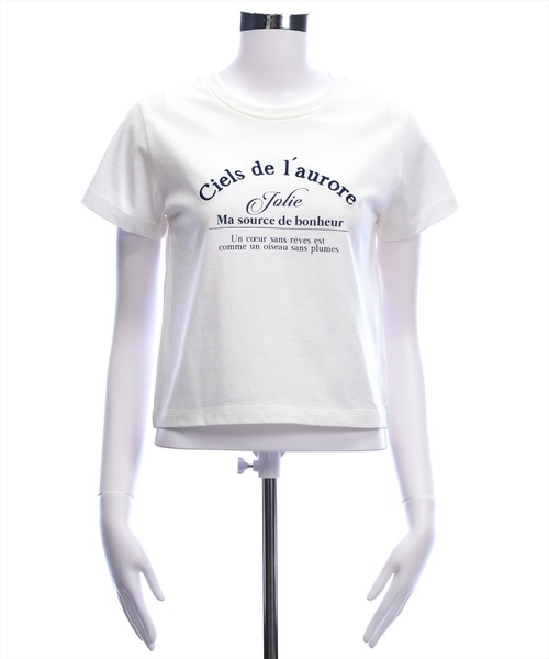 clear（クリア）の「ロゴ刺繍入りプリントTシャツ［骨格ウェーブ/華奢見え/カジュアル］（Tシャツ/カットソー・レディース・ブラック系その他2/ピンク/レッド/ホワイト系その他/グレー/ホワイト系その他2/ブラック系その他・F）」の16枚目の写真