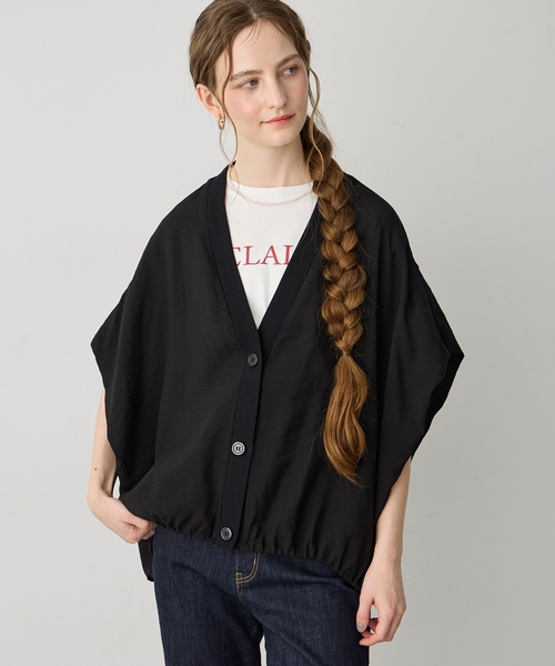 LE SOUK HOLIDAY(ルスークホリデー)の「《WEB限定》裾ドロストシアーカーディガン(シャツ/ブラウス・レディース・カーキ/ブラック・L/M)」の18枚目の写真