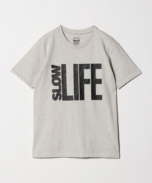 MIXTA(ミクスタ)の「【別注】<MIXTA>SLOW LIFE Tシャツ LT.GRAY(Tシャツ/カットソー・レディース・ライトグレー・S)」の7枚目の写真