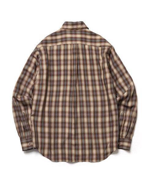 MR.OLIVE(ミスターオリーブ)の「SILKY TENCEL CHECK / REGULAR COLLAR SHIRT /M263107(シャツ/ブラウス・メンズ・グリーン/ブラウン・LARGE/MEDIUM/SMALL)」の10枚目の写真