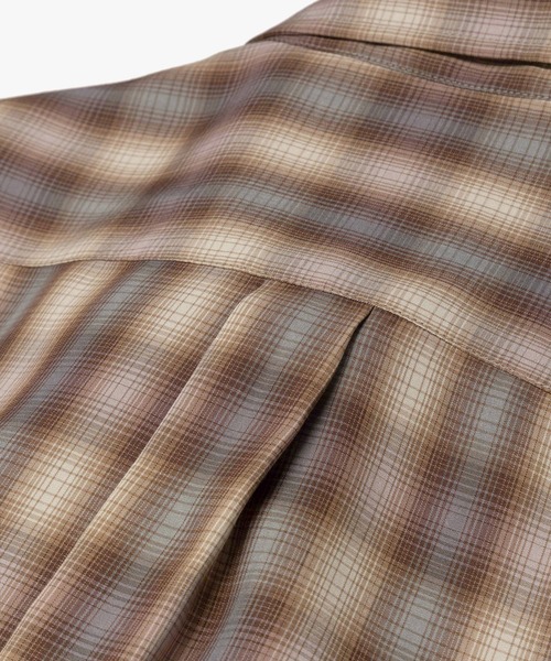 MR.OLIVE(ミスターオリーブ)の「SILKY TENCEL CHECK / REGULAR COLLAR SHIRT /M263107(シャツ/ブラウス・メンズ・グリーン/ブラウン・LARGE/MEDIUM/SMALL)」の17枚目の写真