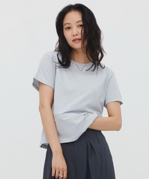【大人気!】コンパクトTシャツ|ウォッシャブル/オフィスカジュアル/半袖/Tシャツ/夏服/抗ピリング