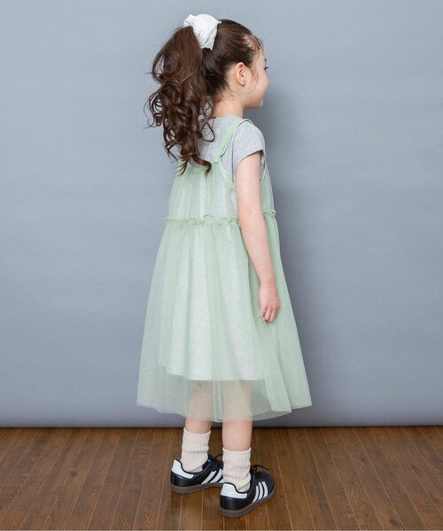 BREEZE(ブリーズ)の「【2Pセット】カレッジチュールワンピース(ワンピース・キッズ・グレー/レッド/チャコール・90/80/140/130/120/110/100)」の5枚目の写真