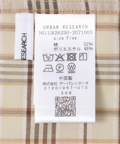 URBAN RESEARCH(アーバンリサーチ)の「シアーチェックジャケット(その他アウター・レディース・グリーン/ベージュ・FREE)」の13枚目の写真