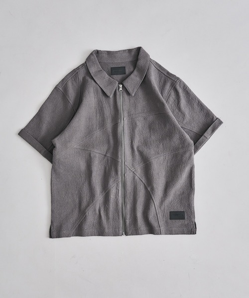 ANDER HUNK(アンダーハンク)の「Linen Cotton Shirt Jacket/リネンコットンシャツジャケット(シャツ/ブラウス・メンズ・ブラック/グレー・MEDIUM/LARGE)」の17枚目の写真