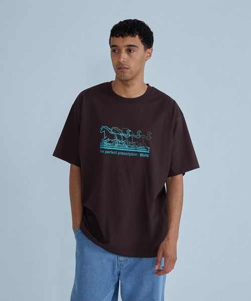 SILAS(サイラス)の「DERBY S/S TEE(Tシャツ/カットソー・メンズ・ブラウン/アッシュ/ネイビー・L/XL/M)」の10枚目の写真