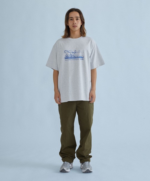 SILAS(サイラス)の「DERBY S/S TEE(Tシャツ/カットソー・メンズ・ブラウン/アッシュ/ネイビー・L/XL/M)」の4枚目の写真
