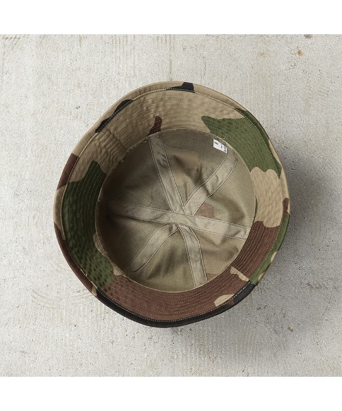 MILITARY（ミリタリー）の「実物 新品 デッドストック フランス軍 HBT ブッシュハット CCEカモ（ハット・メンズ・カモフラージュ・57/56/59/58）」の4枚目の写真