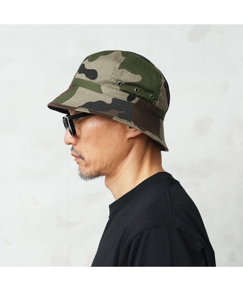MILITARY（ミリタリー）の「実物 新品 デッドストック フランス軍 HBT ブッシュハット CCEカモ（ハット・メンズ・カモフラージュ・57/56/59/58）」の7枚目の写真