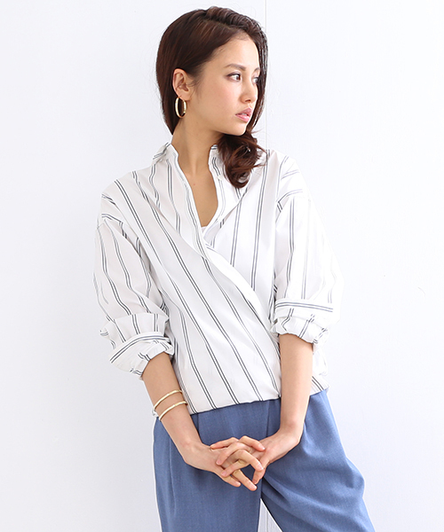 B:MING by BEAMS(ビーミングバイビームス)の「ビーミング by ビームス / 2wayカシュクールシャツ(シャツ/ブラウス・レディース・その他1/その他2・SMALL/MEDIUM)」の2枚目の写真