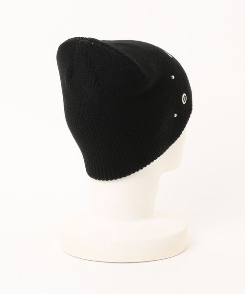 Chikashitsu +（チカシツプラス）の「【Chikashitsu +】mix eyelet studs beanie (3color) / 【チカシツプラス】ミックスアイレットスタッズビーニー＜着用動画あり＞（ニットキャップ/ビーニー・メンズ・ブラウン/グレー/ブラック・ONE SIZE）」の4枚目の写真