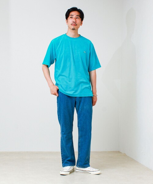 GLOSTER(グロスター)の「【夏素材で快適】フレブルパイルTEE ワンポイント刺繍(Tシャツ/カットソー・メンズ・ホワイト/ライトブルー/グレー系その他/ブルー系その他・L/M/S)」の15枚目の写真