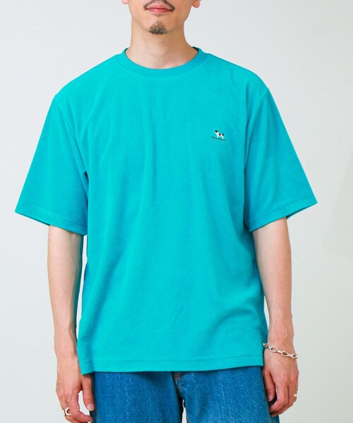 GLOSTER(グロスター)の「【夏素材で快適】フレブルパイルTEE ワンポイント刺繍(Tシャツ/カットソー・メンズ・ホワイト/ライトブルー/グレー系その他/ブルー系その他・L/M/S)」の16枚目の写真