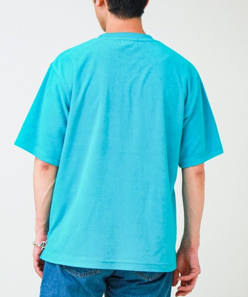 GLOSTER(グロスター)の「【夏素材で快適】フレブルパイルTEE ワンポイント刺繍(Tシャツ/カットソー・メンズ・ホワイト/ライトブルー/グレー系その他/ブルー系その他・L/M/S)」の19枚目の写真
