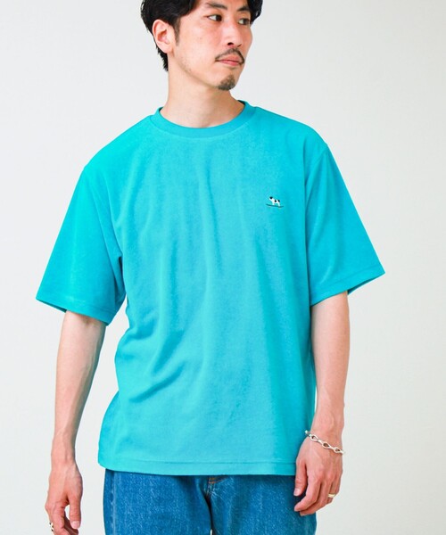 GLOSTER(グロスター)の「【夏素材で快適】フレブルパイルTEE ワンポイント刺繍(Tシャツ/カットソー・メンズ・ホワイト/ライトブルー/グレー系その他/ブルー系その他・L/M/S)」の20枚目の写真