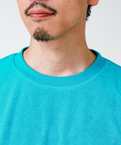 GLOSTER(グロスター)の「【夏素材で快適】フレブルパイルTEE ワンポイント刺繍(Tシャツ/カットソー・メンズ・ホワイト/ライトブルー/グレー系その他/ブルー系その他・L/M/S)」の21枚目の写真