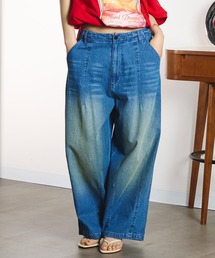 ROSE BUD | DENIM/BACK SATIN PANTS(デニムパンツ)