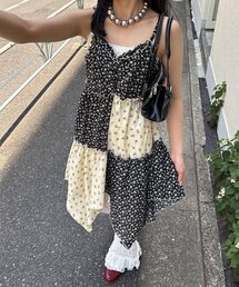 チュニック（ブラック/黒色系・花柄・ボタニカル柄）ファッション通販
