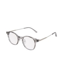 Chikashitsu +（チカシツプラス）の「【Chikashitsu +】silver temple boston eyeglasses (4color) / 【チカシツプラス】ギークシッククリアレンズボストンメガネ（メガネ）」