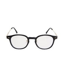 Chikashitsu +（チカシツプラス）の「【Chikashitsu +】silver temple boston eyeglasses (4color) / 【チカシツプラス】ギークシッククリアレンズボストンメガネ（メガネ）」
